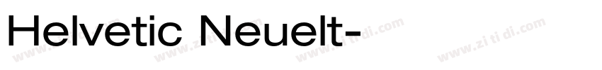 Helvetic Neuelt字体转换